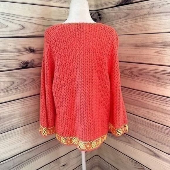 Vintage Y2K Pink & Yellow Floral Crochet Top - Picture 6 of 6